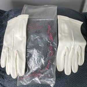 Shalimar, the finest fabric gloves, white ladies gloves